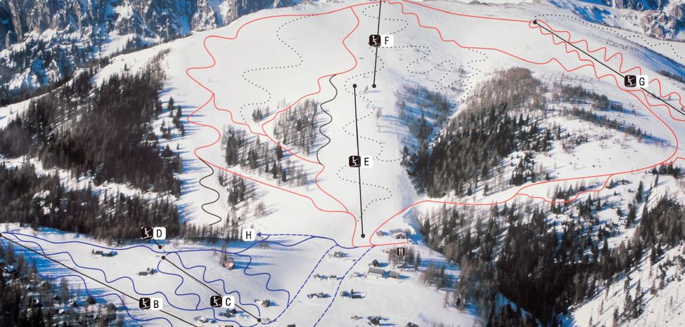 Pistenplan Aflenzer Bürgeralm