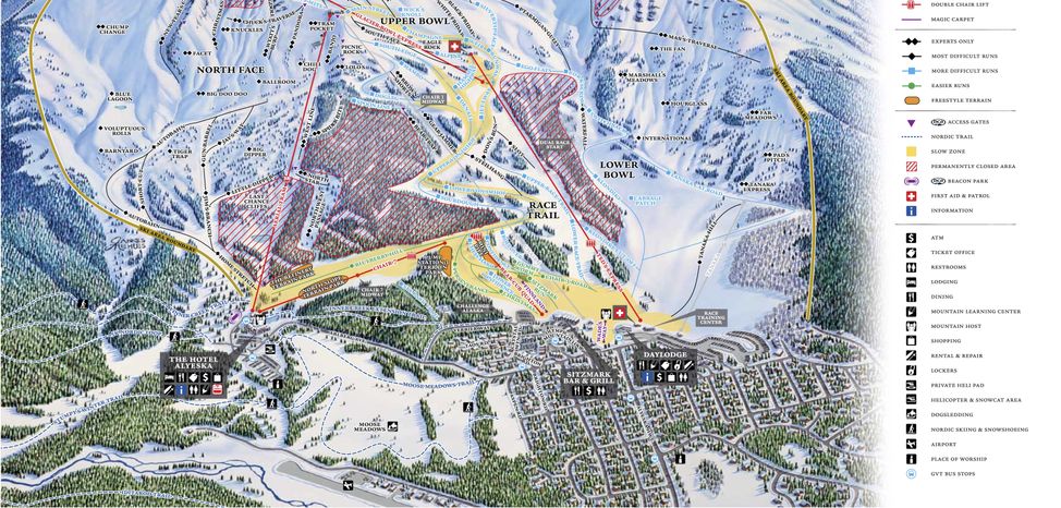 Pistenplan Alyeska Resort