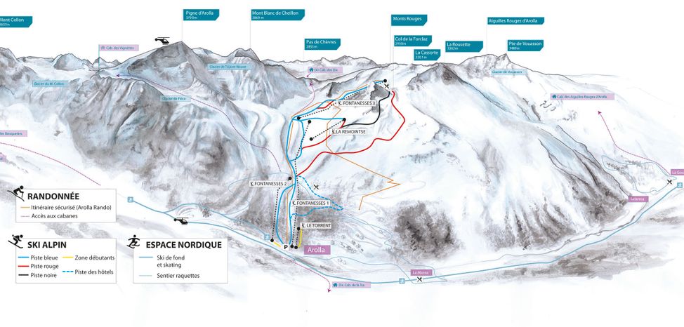 Pistenplan Arolla
