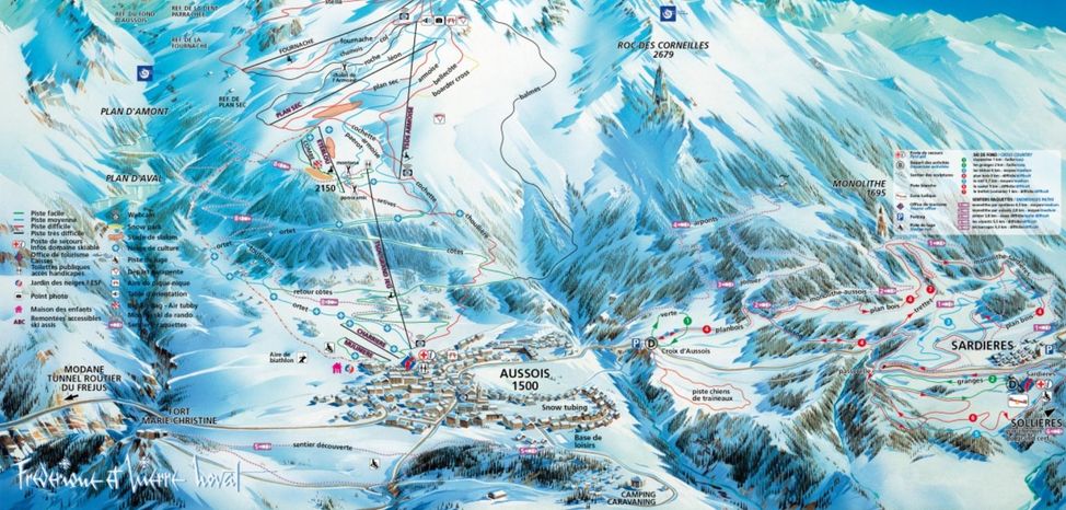 Pistenplan Aussois