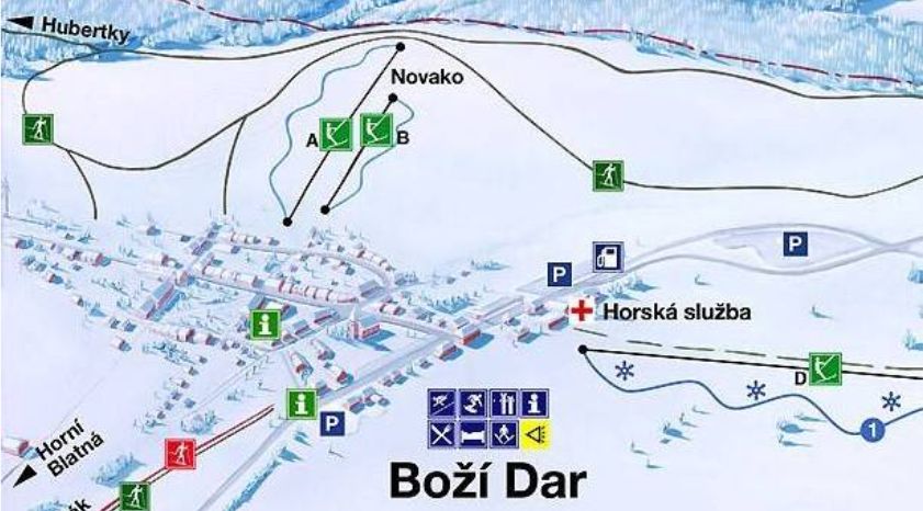 Pistenplan Bozi Dar Novako