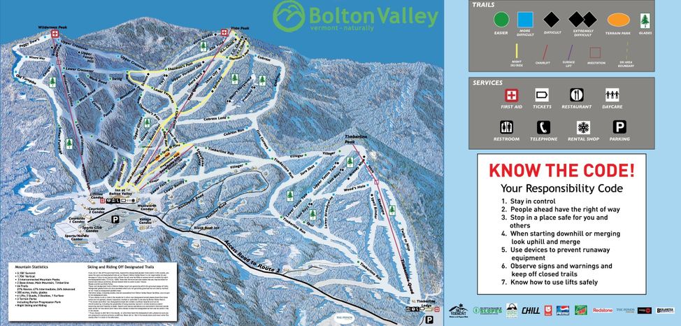 Detaillierte Infos zum Skiurlaub im Skigebiet Bolton Valley Resort