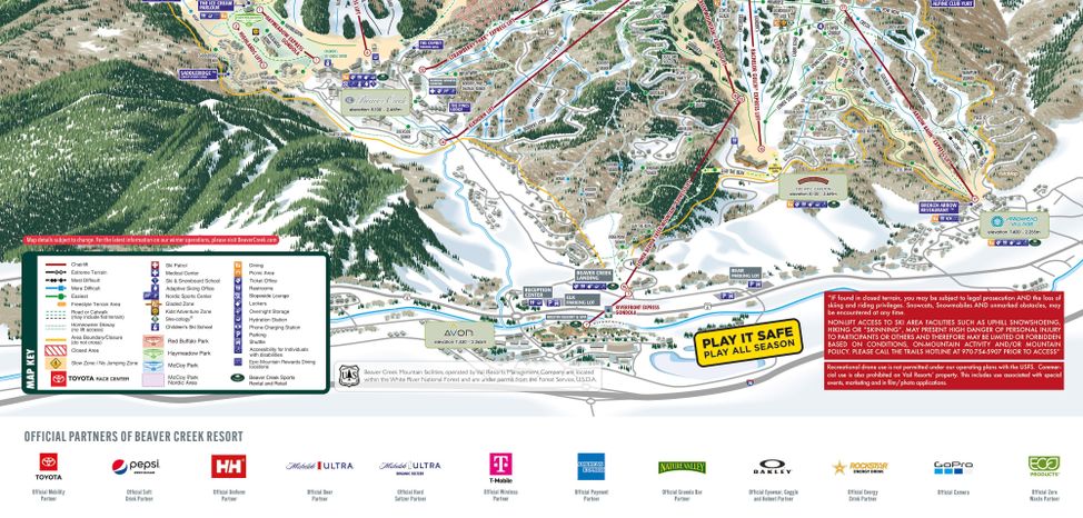 Pistenplan Beaver Creek