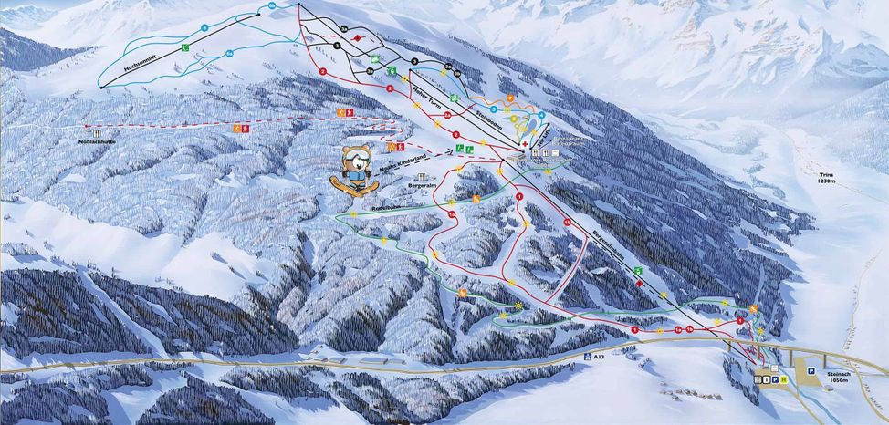 Pistenplan Bergeralm