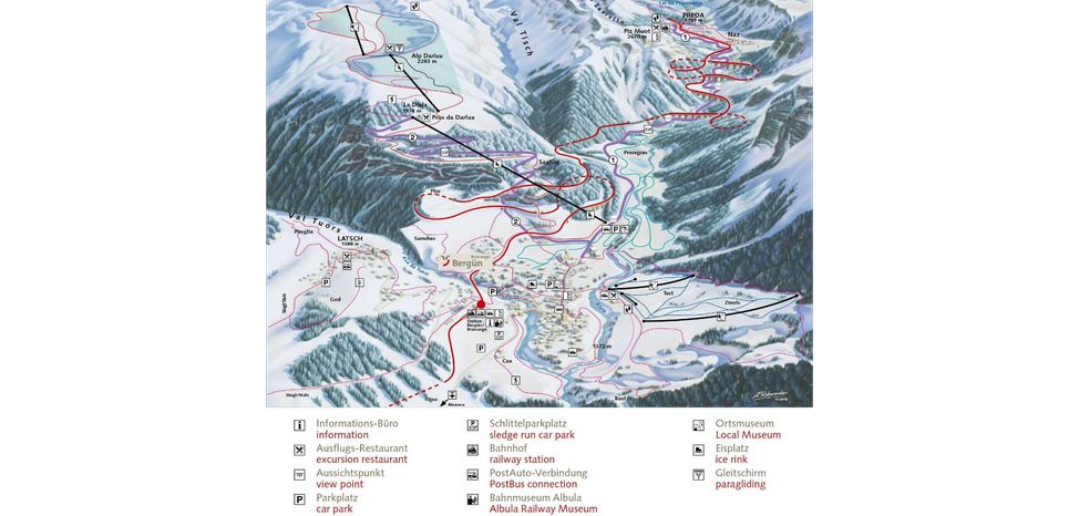 Pistenplan Bergün Filisur