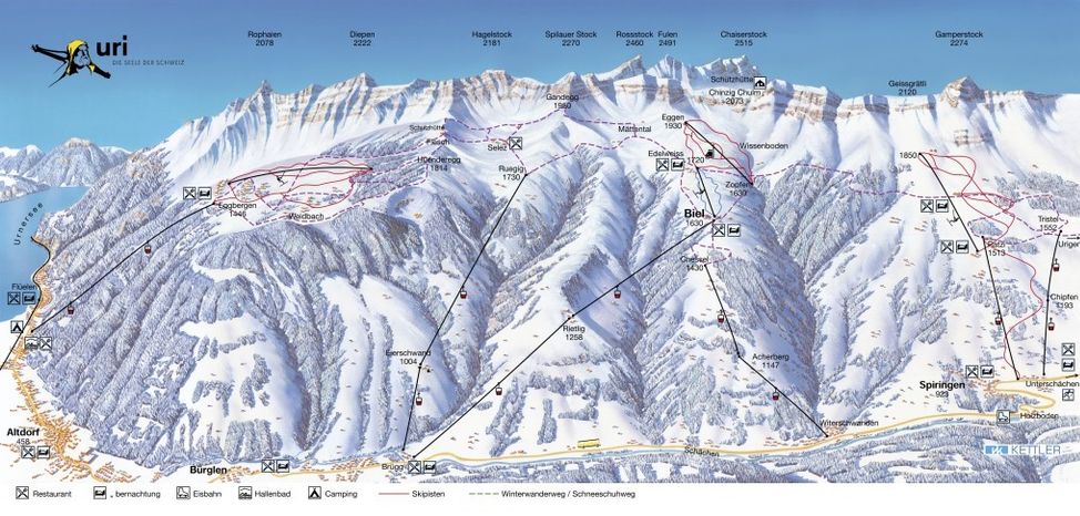 Detaillierte Infos zum Skiurlaub im Skigebiet Biel-Kinzig – Bürglen