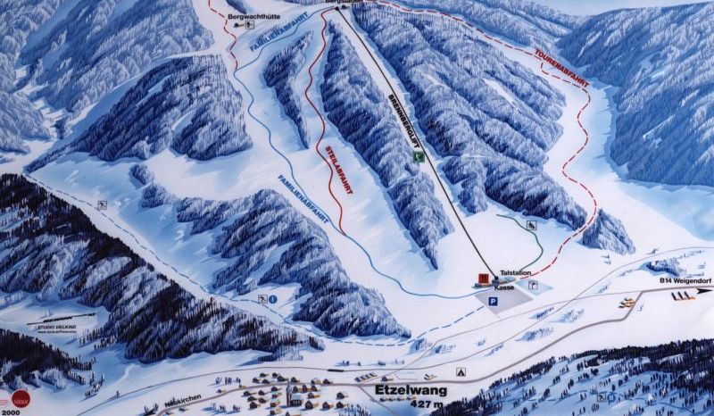 Pistenplan Brennberglift