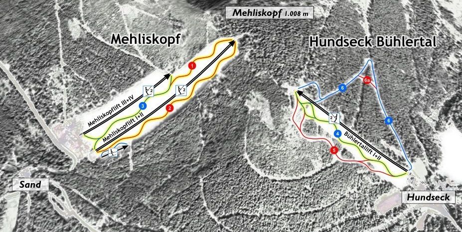 Detaillierte Infos zum Skiurlaub im Skigebiet Bühlertallift Hundseck
