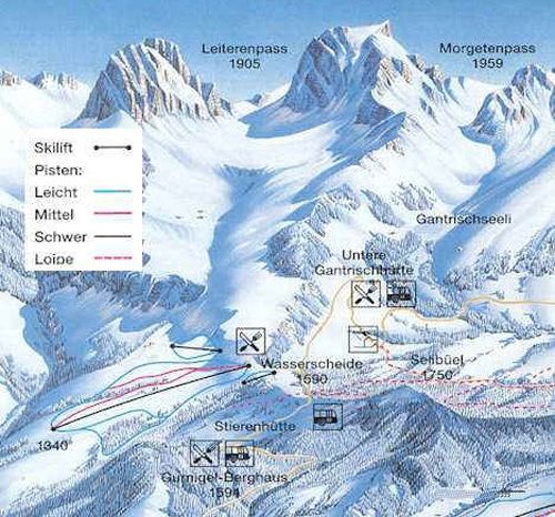 Pistenplan Gantrisch Gurnigel