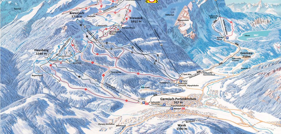 Pistenplan Garmisch Classic