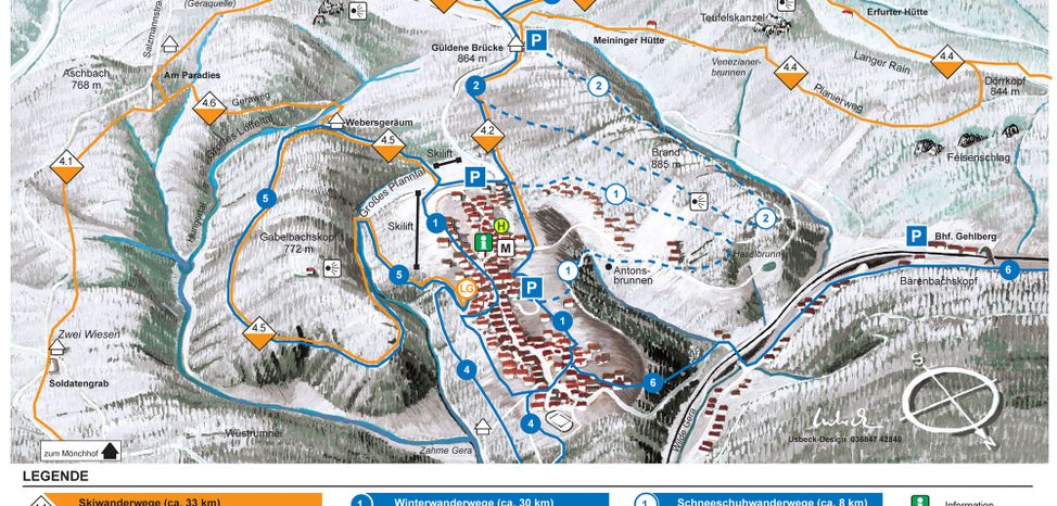 Pistenplan Gehlberg Schmücke