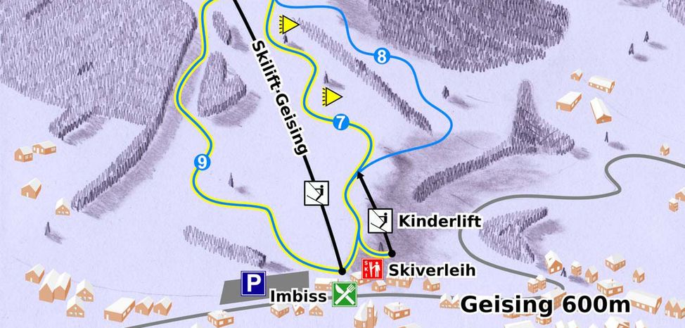 Pistenplan Geising
