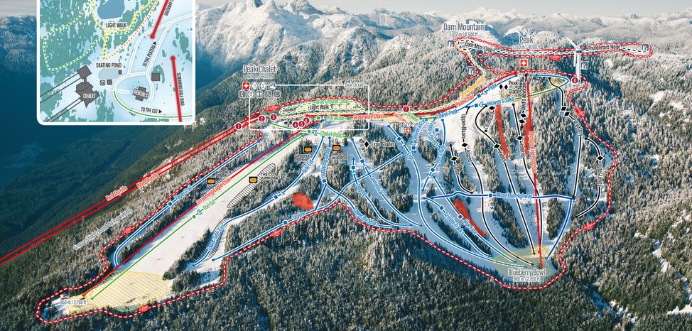Pistenplan Grouse Mountain