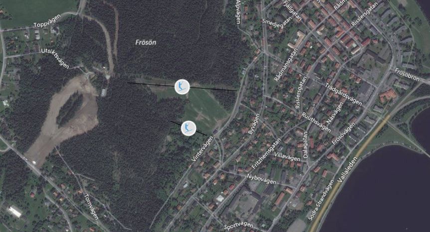 Pistenplan Gustavsbergbacken – Östersund