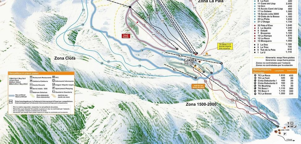 Detaillierte Infos zum Skiurlaub im Skigebiet Espot Esqui