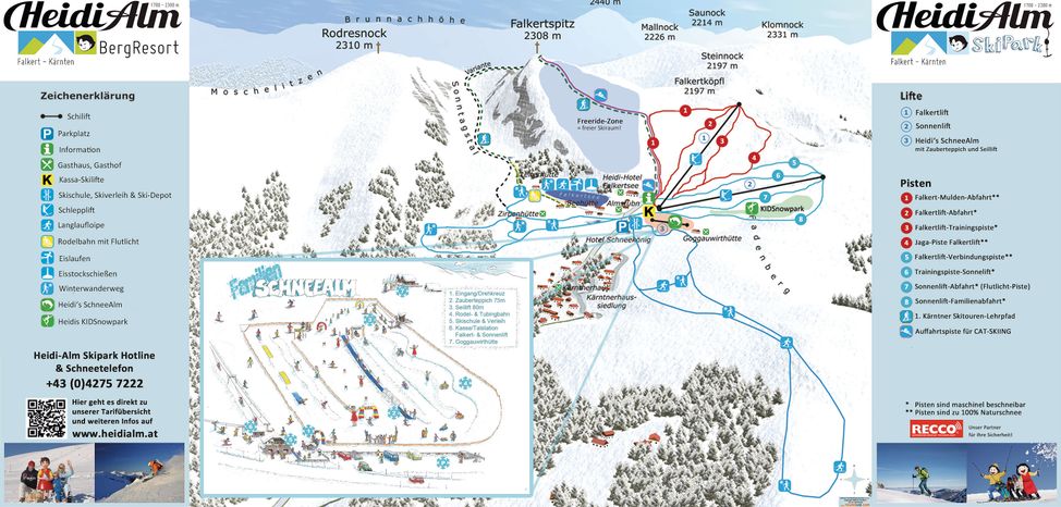 Pistenplan Heidi Alm
