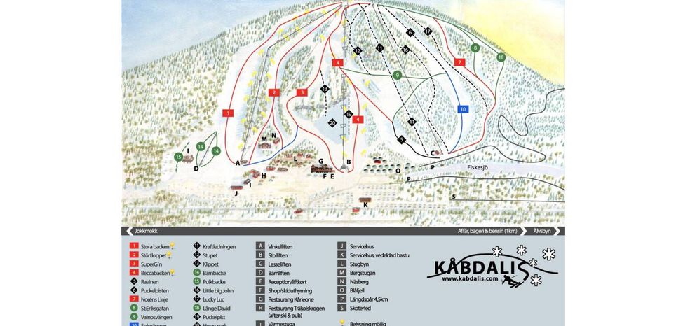 Detaillierte Infos zum Skiurlaub im Skigebiet Kåbdalis