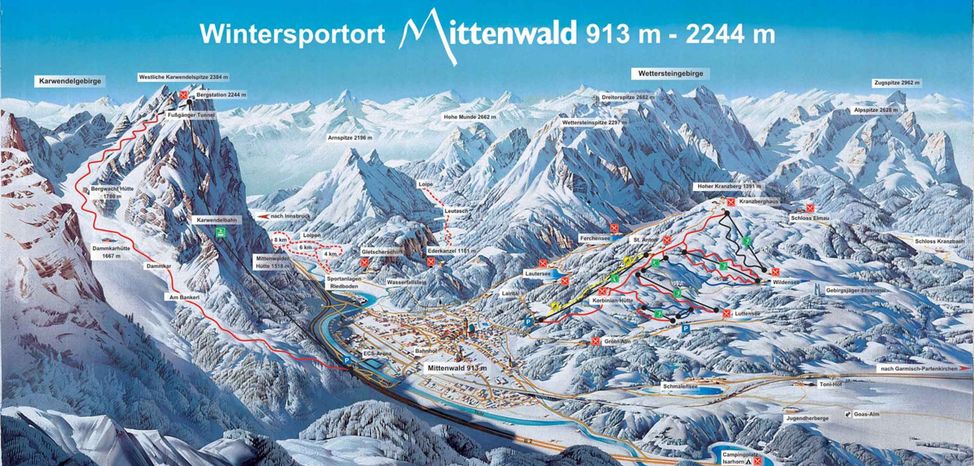 Pistenplan Karwendel Mittenwald
