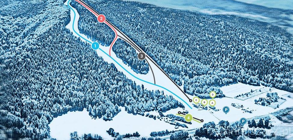 Pistenplan Kasina Ski