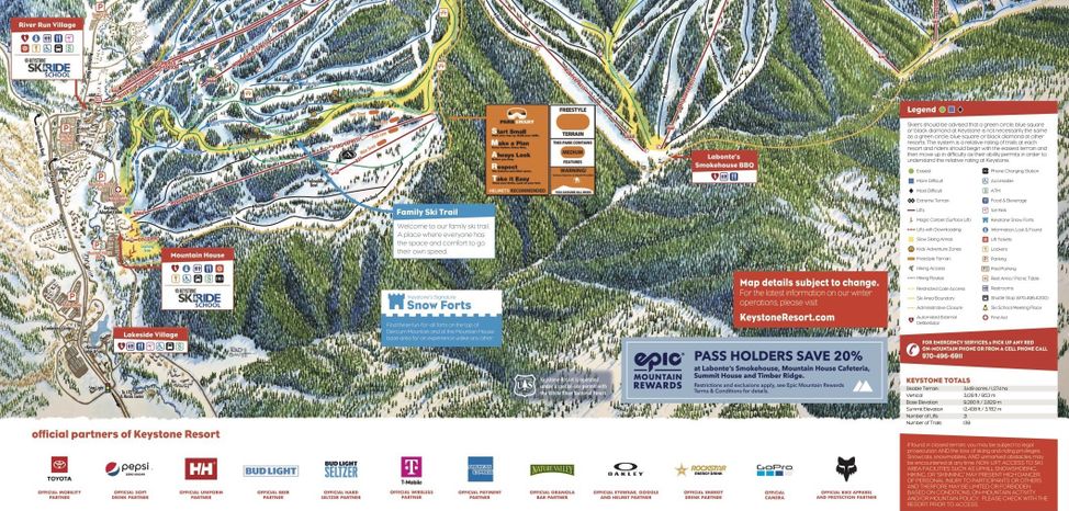 Pistenplan Keystone