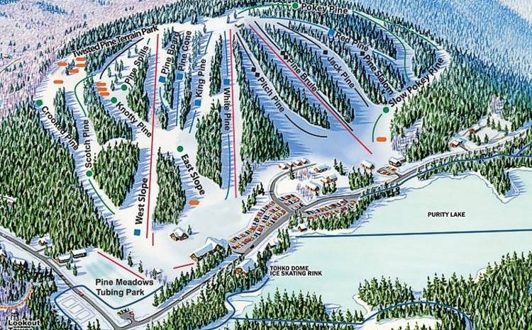 Detaillierte Infos zum Skiurlaub im Skigebiet King Pine Ski Area