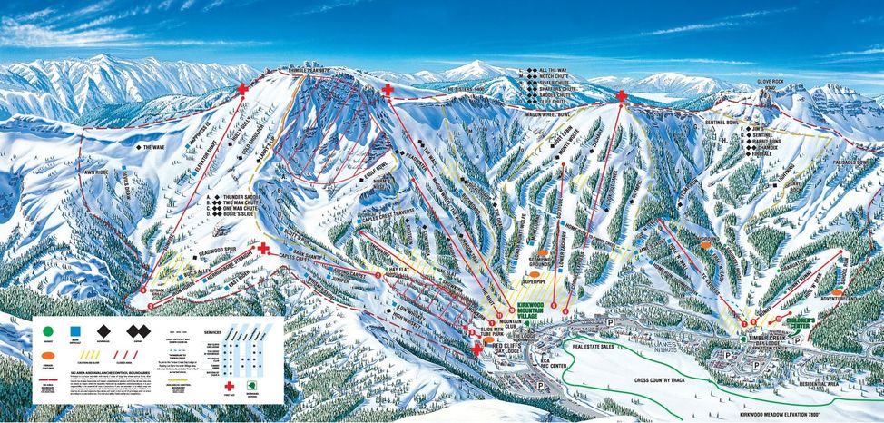 Detaillierte Infos zum Skiurlaub im Skigebiet Kirkwood