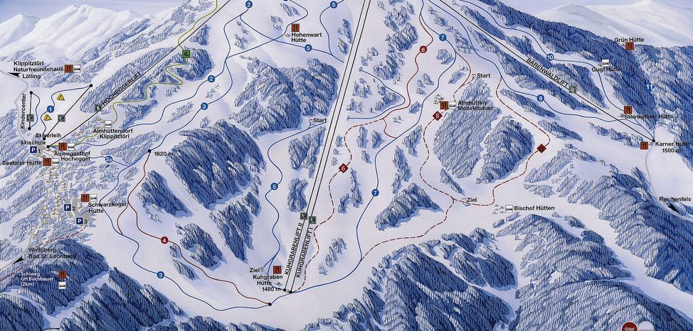 Pistenplan Klippitztörl