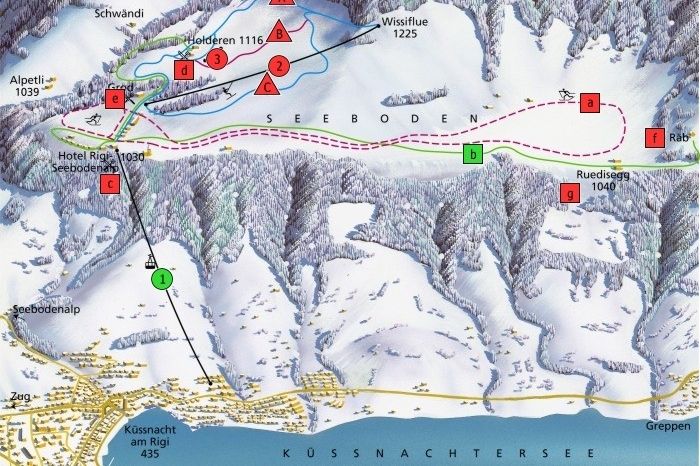 Detaillierte Infos zum Skiurlaub im Skigebiet Seebodenalp am Rigi