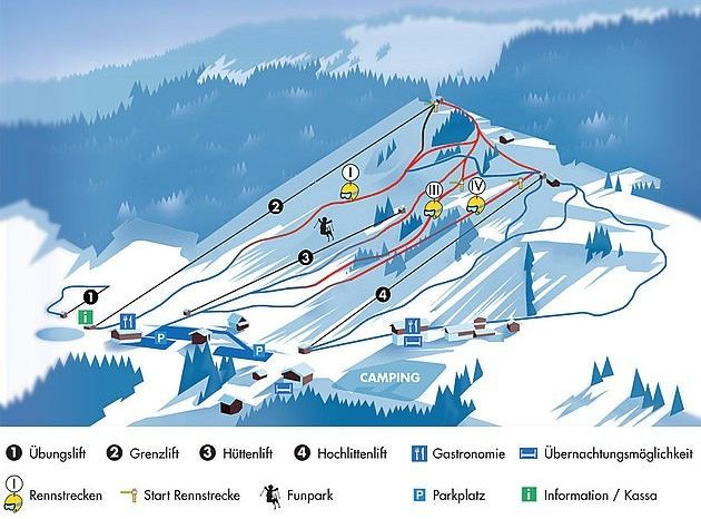 Hochlitten Pistenplan
