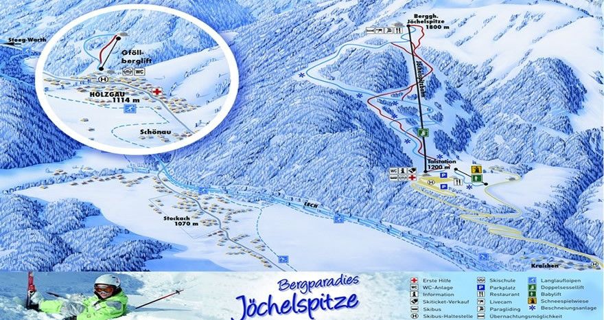 Pistenplan Gföllberglift Holzgau