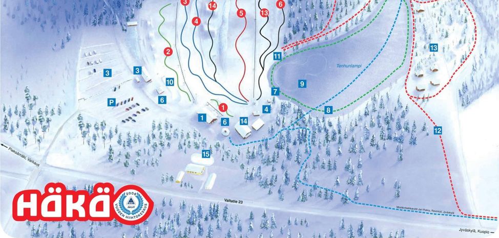 Detaillierte Infos zum Skiurlaub im Skigebiet Häkärinteet