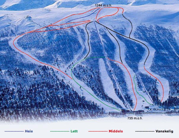 Detaillierte Infos zum Skiurlaub im Skigebiet Hallingskarvet