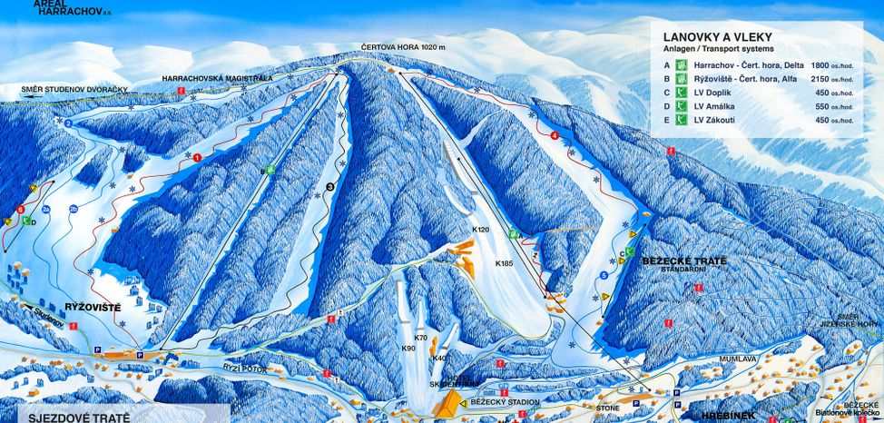 Pistenplan Harrachov