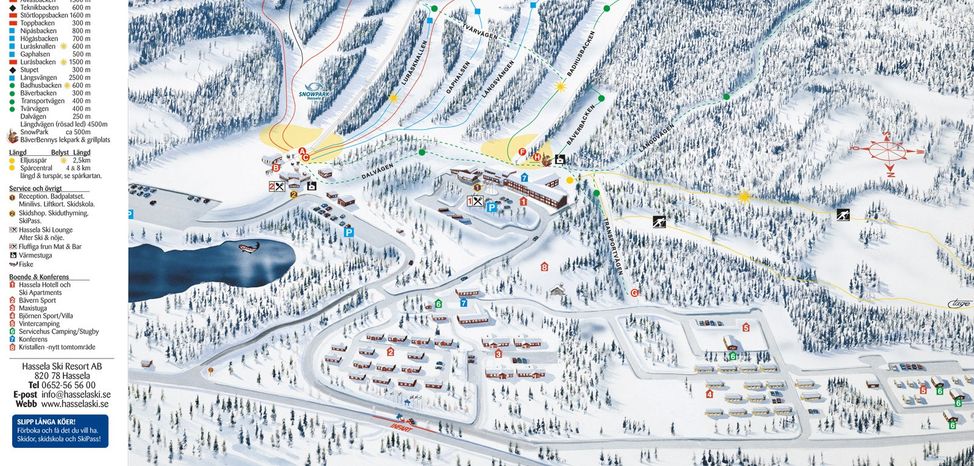 Detaillierte Infos zum Skiurlaub im Skigebiet Hassela