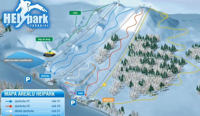 Detaillierte Infos zum Skiurlaub im Skigebiet HEI park Tosovice