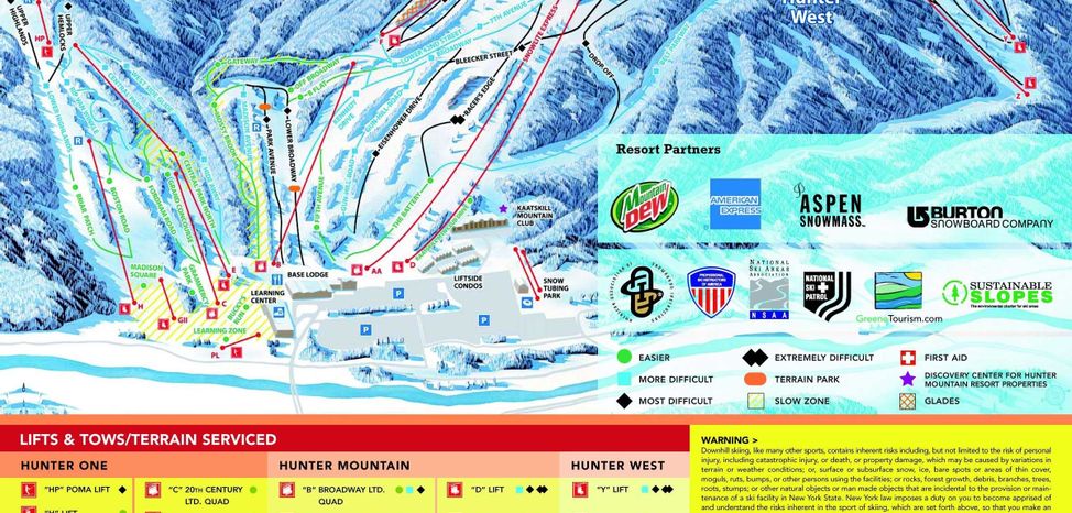 Detaillierte Infos zum Skiurlaub im Skigebiet Hunter Mountain