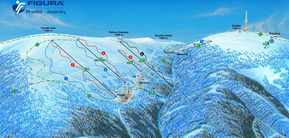 Detaillierte Infos zum Skiurlaub im Skigebiet Praděd - Figura – Jeseniky