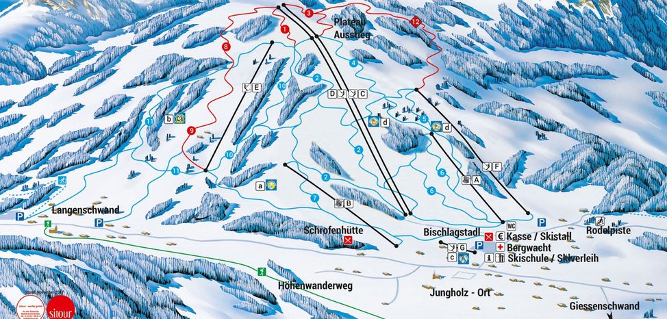 Pistenplan Jungholz