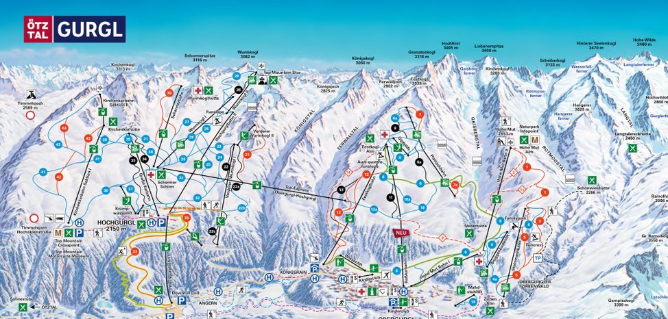 Detaillierte Infos zum Skiurlaub im Skigebiet Obergurgl Hochgurgl