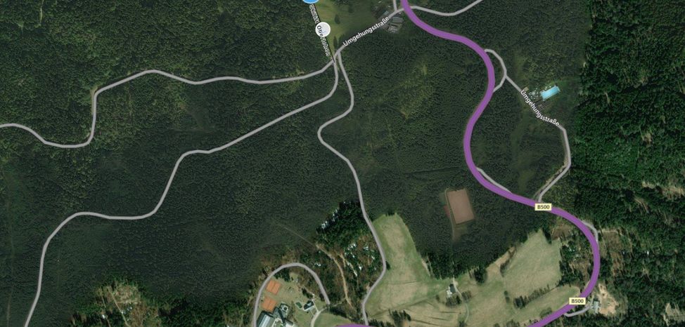 Übersicht Skilift Oberlehen - Häusern