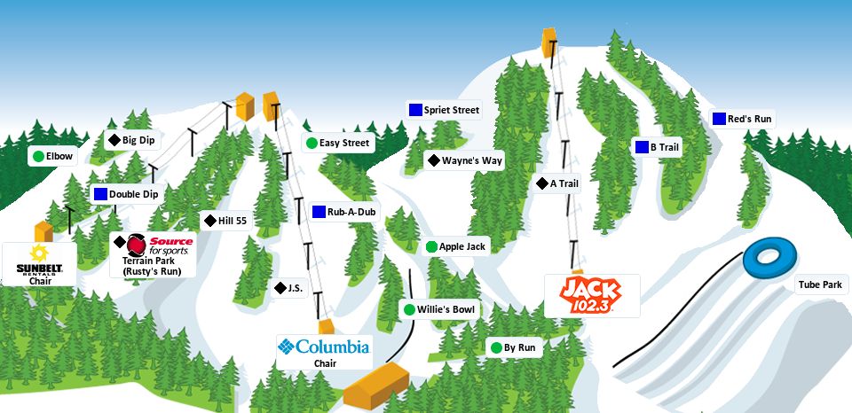 Detaillierte Infos zum Skiurlaub im Skigebiet Boler Mountain