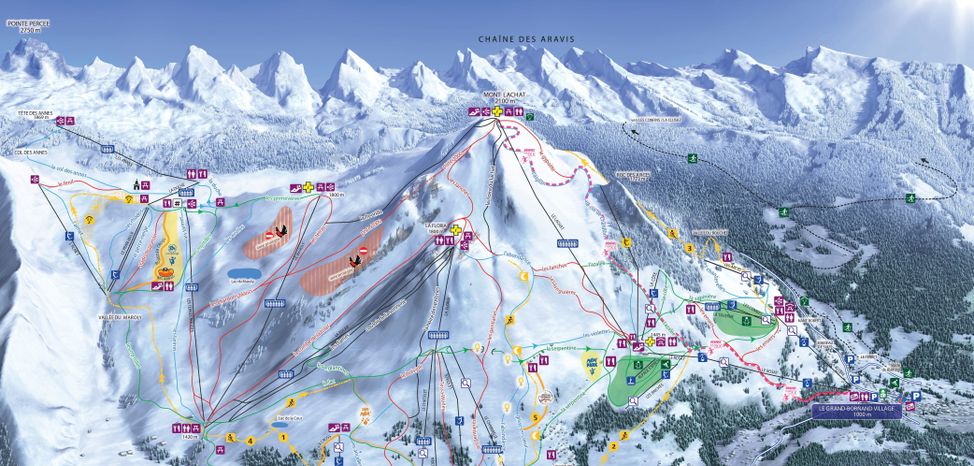 Detaillierte Infos zum Skiurlaub im Skigebiet Le Grand Bornand