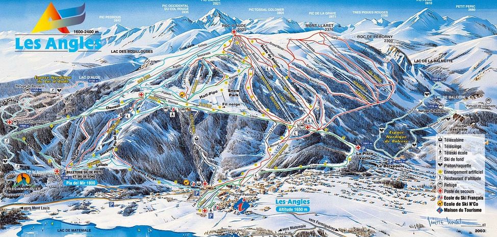 Detaillierte Infos zum Skiurlaub im Skigebiet Les Angles