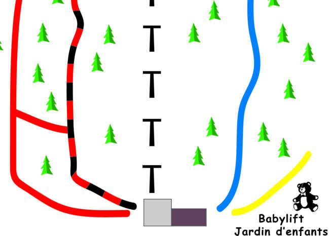 Pistenplan Les Genevez