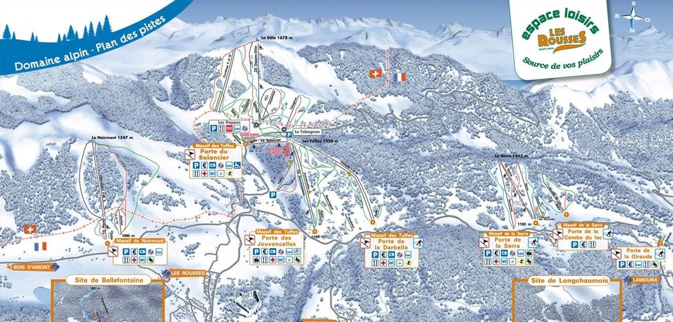Detaillierte Infos zum Skiurlaub im Skigebiet Les Rousses