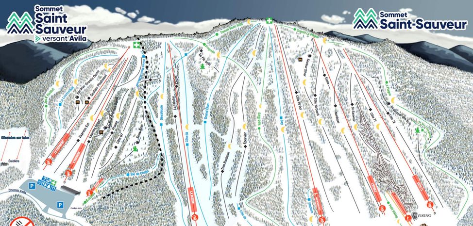 Pistenplan Mont Saint Sauveur