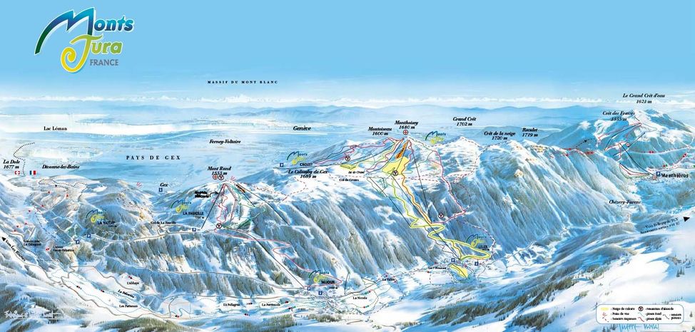 Detaillierte Infos zum Skiurlaub im Skigebiet Monts Jura