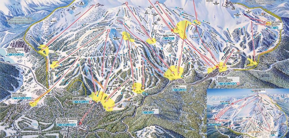 Pistenplan Mammoth Mountain