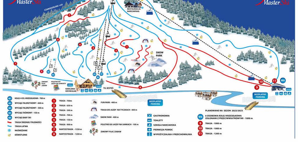 Detaillierte Infos zum Skiurlaub im Skigebiet Master Ski Tylicz