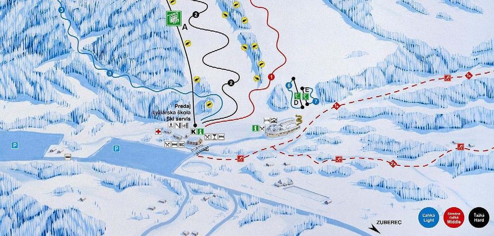 Detaillierte Infos zum Skiurlaub im Skigebiet Meander Skipark Oravice